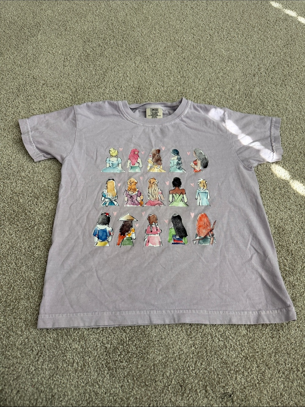 Disney Light Purple Princess Back-View Graphic Tee